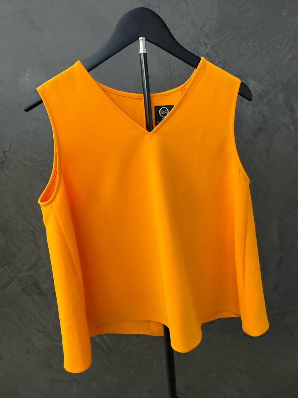McQ by Alexander McQueen Orange V-Neck Sleeveless Tank